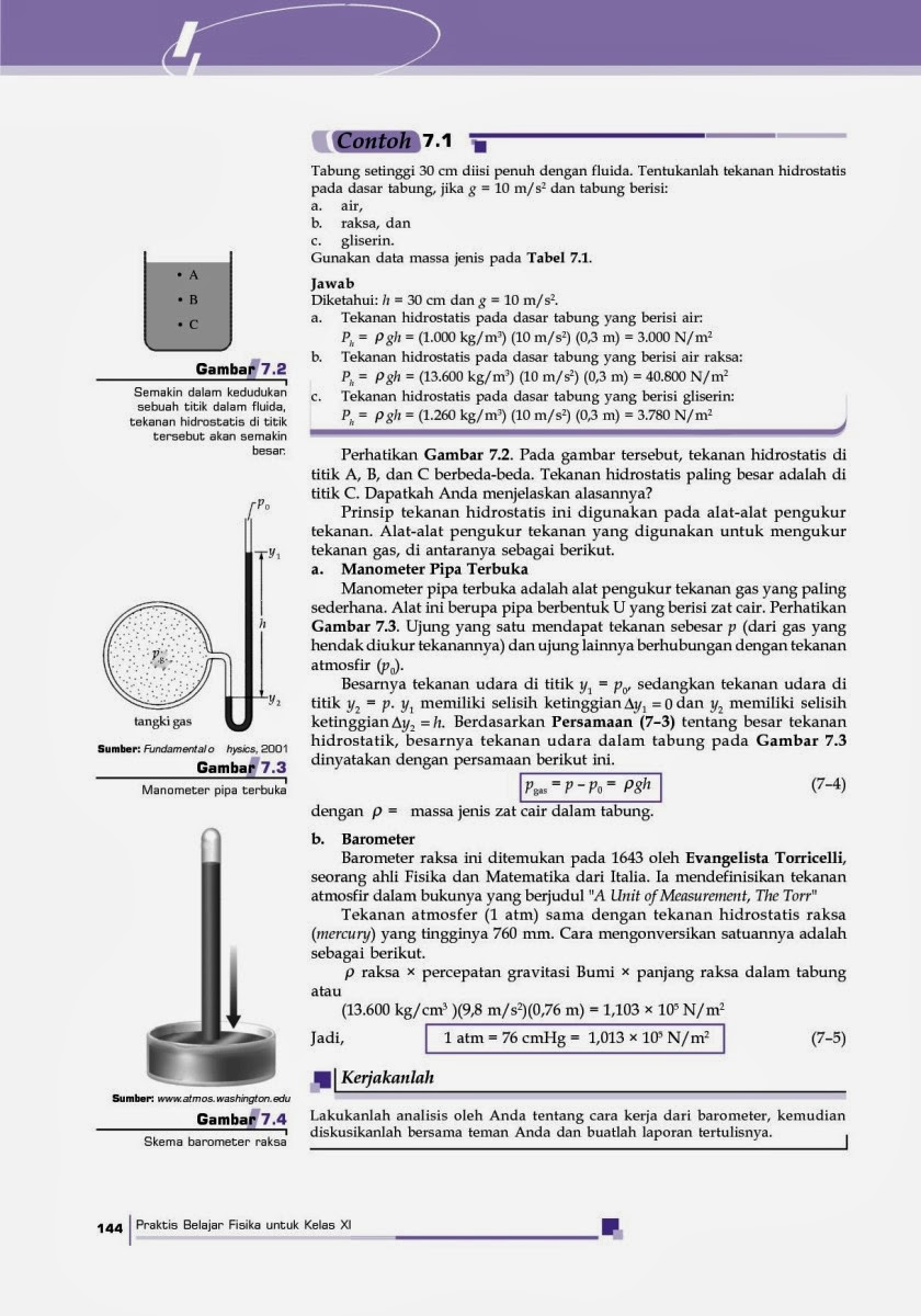 Fisika Siswa: Tekanan Hidrostatis