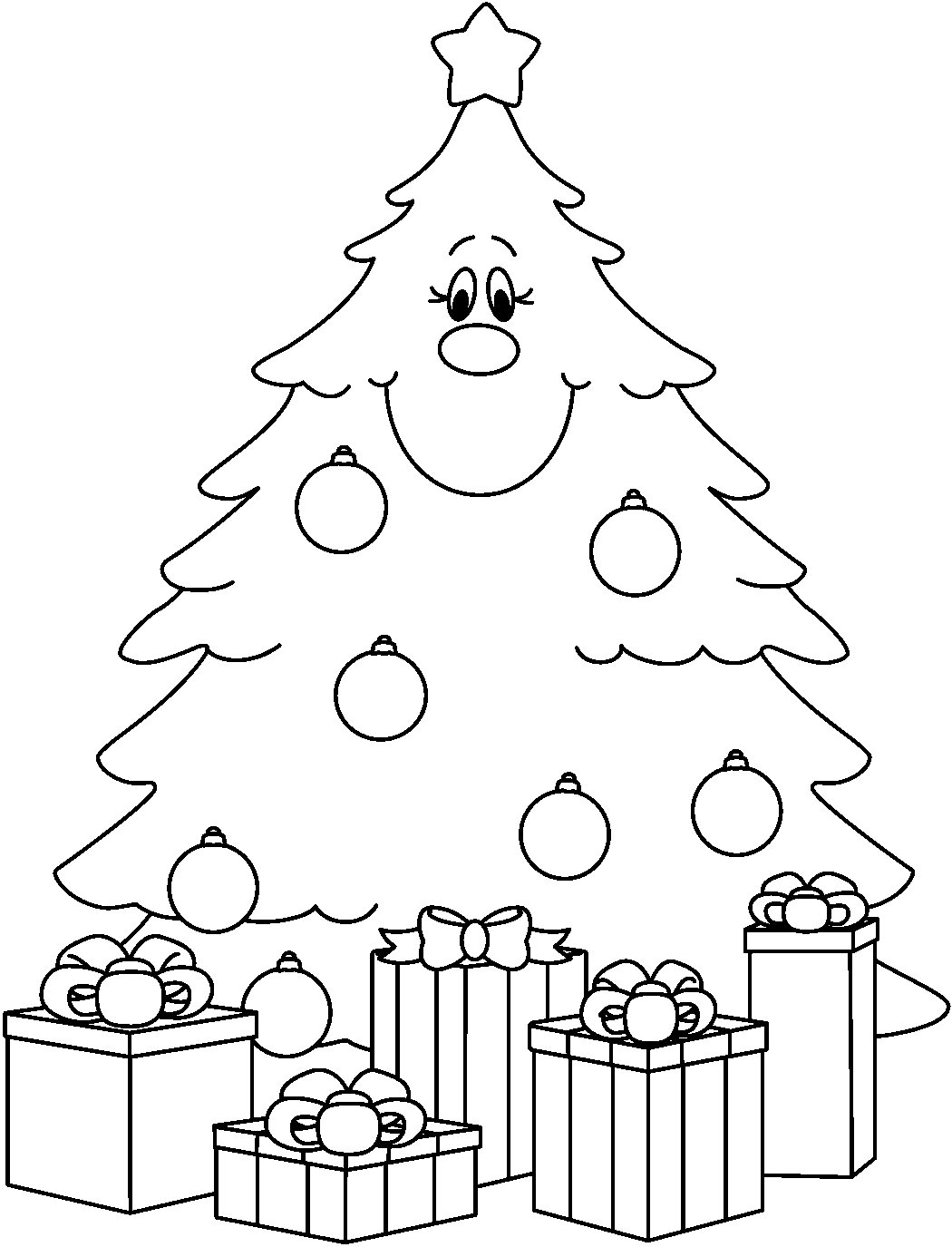 Árvore de Natal para imprimir e colorir ~ Pinturas do AUwe