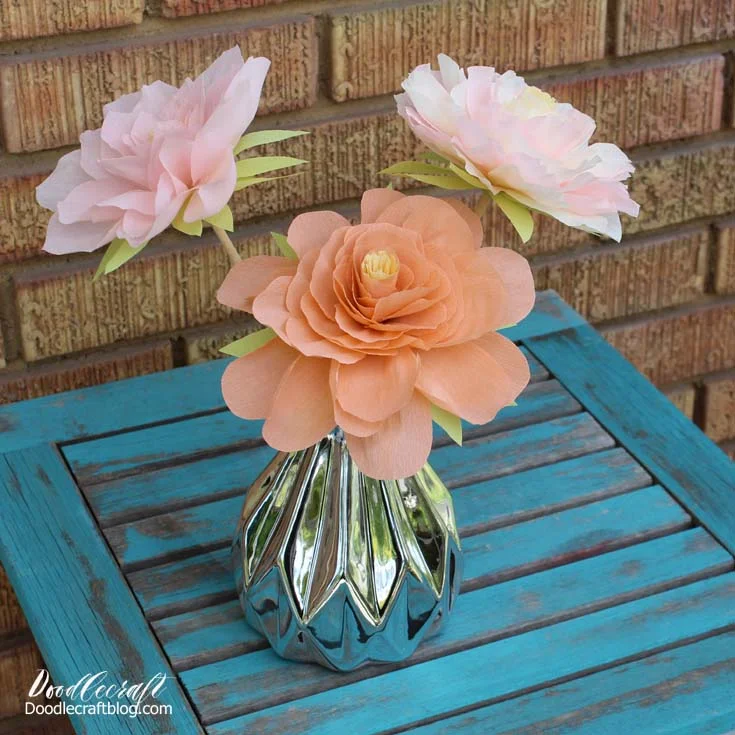 DIY Crepe Paper Flower Bouquet For Your Wedding Decor - Weddingomania