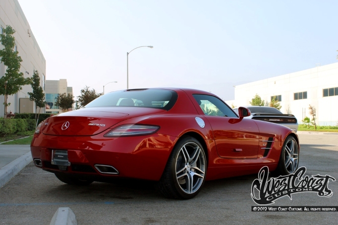The Mercedes SLS AMG the rapper Tyga - Garage Car