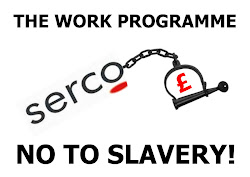 Serco Work Programme ball and chain protest