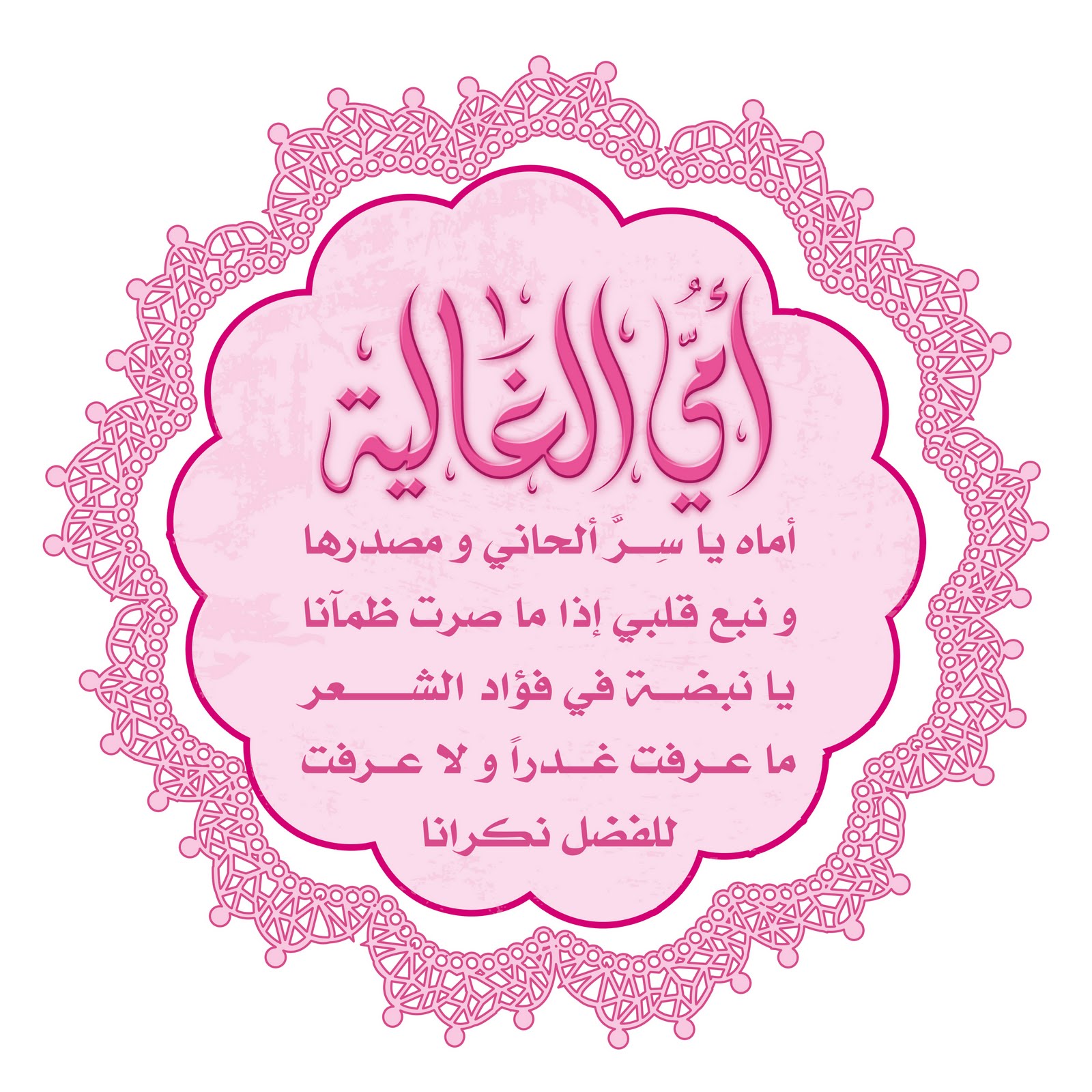 رسالة عن الام معبرة