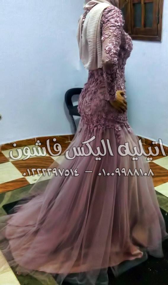أفضل التصميمات من فساتين الخطوبة التى تناسب المحجبات لعام 2019 فساتين سواريه, فساتين سواريه محجبات, فساتين خطوبة, فساتين 2019, فساتين سواريه بالورد, إتيليه مريم