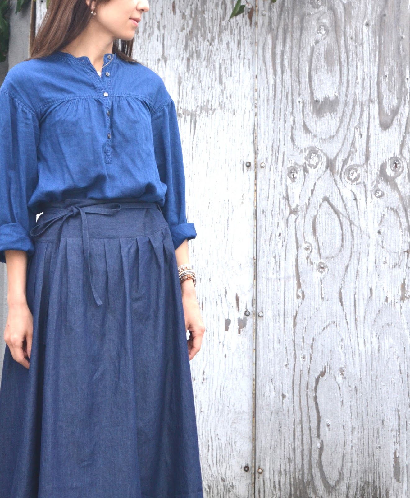 denim wrap skirt quilt