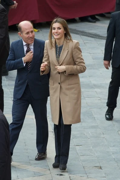 Crown Prince Felipe of Spain and Crown Princess Letizia of Spain visited the village of Caspe in Caspe, Zaragoza. Caspe was founded by Tubal