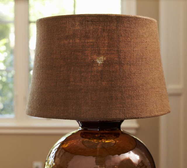 modern garden thrifty find burlap lamp shades