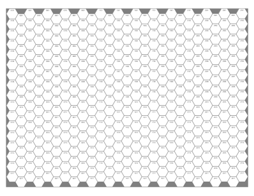 Printable Hexagon Grid
