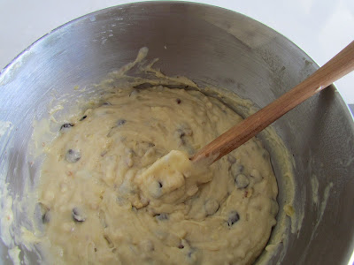 banana muffin recipe batter mixing