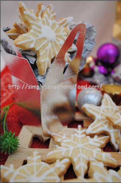 Snowflake Lemon Shortbread Simply food