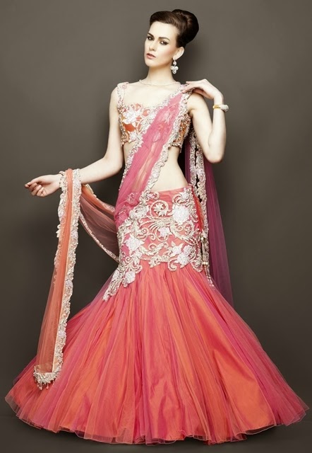 bridal lehenga from scratch