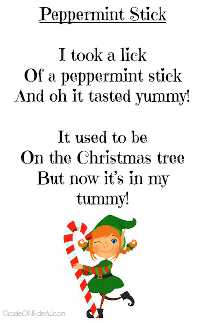 10 free Christmas poetry printables. Perfect for K to 3. 10 free Christmas poetry printables. Perfect for K to 3. #gradeonederful #christmaspoems #poetryforkids #poems #christmas