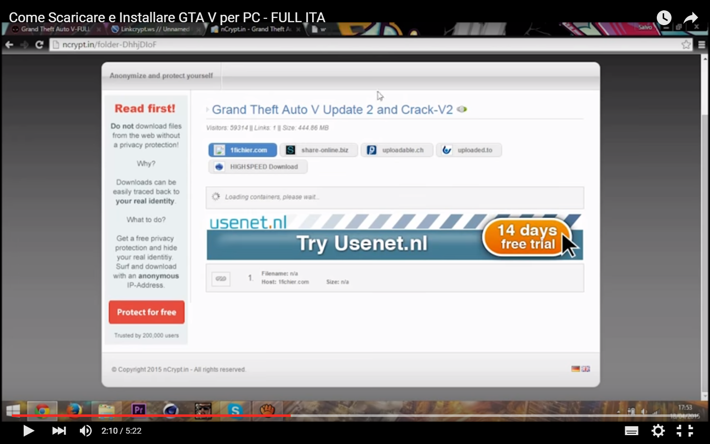 E INSTALLARE GTA 5 PER PC ITA SCARICA