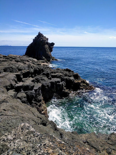 Coastal views near the airport in Funchal, Madeira