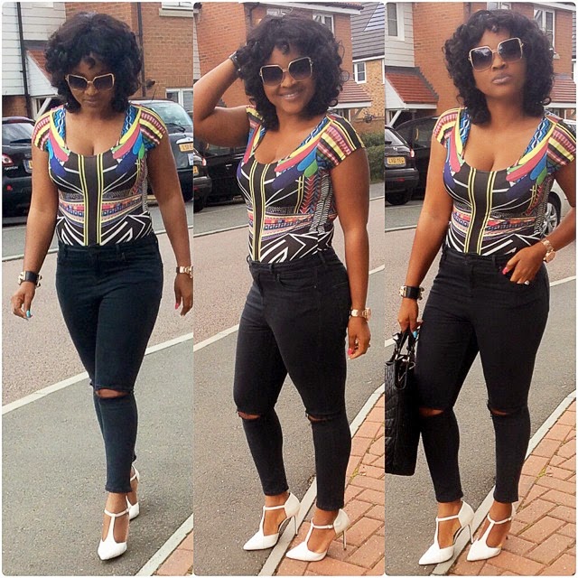 Mercy Aigbe Takes Time Off Acting, Goes On Holiday With Her 2 Children