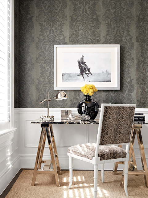 Wallpaper can be daunting to shop for, commit to and hang. But when you do it correctly, it really MAKES a room. It not only provides a big pattern that creates impact but it actually makes the rest of the room easier to design because you have this super solid style that leads everything