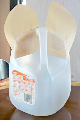 How to make an Easter basket from a milk jug.