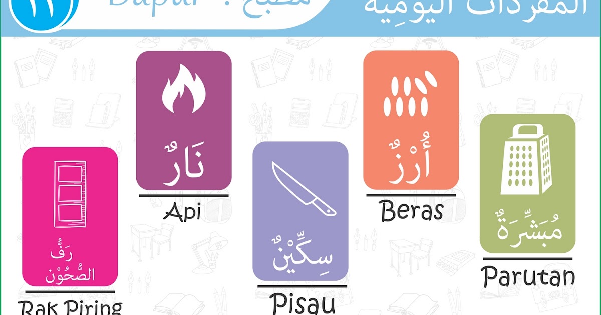 Kosakata Harian Bahasa Arab 013 Dapur Bagian 2 Tutorial