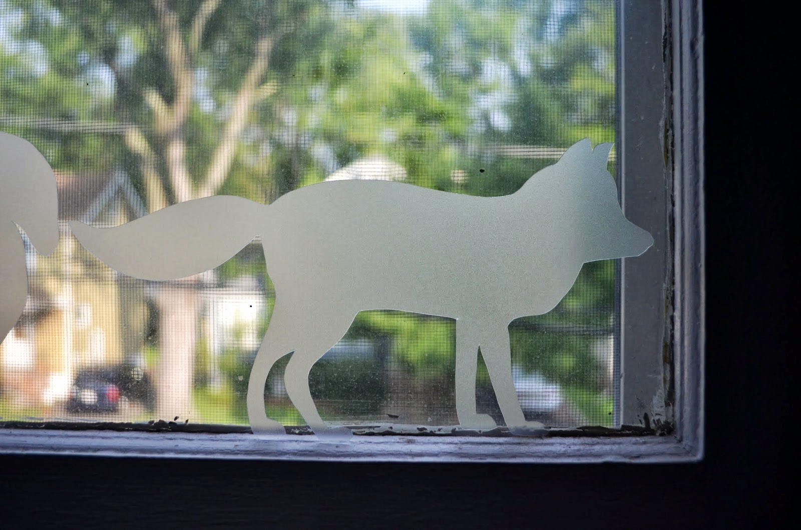 In the Little Yellow House: Woodland Animal Window Silhouettes