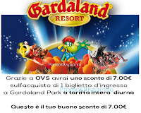 OVS ti regala un buono sconto per Gardaland Logo OVS ti regala un buono sconto per Gardaland