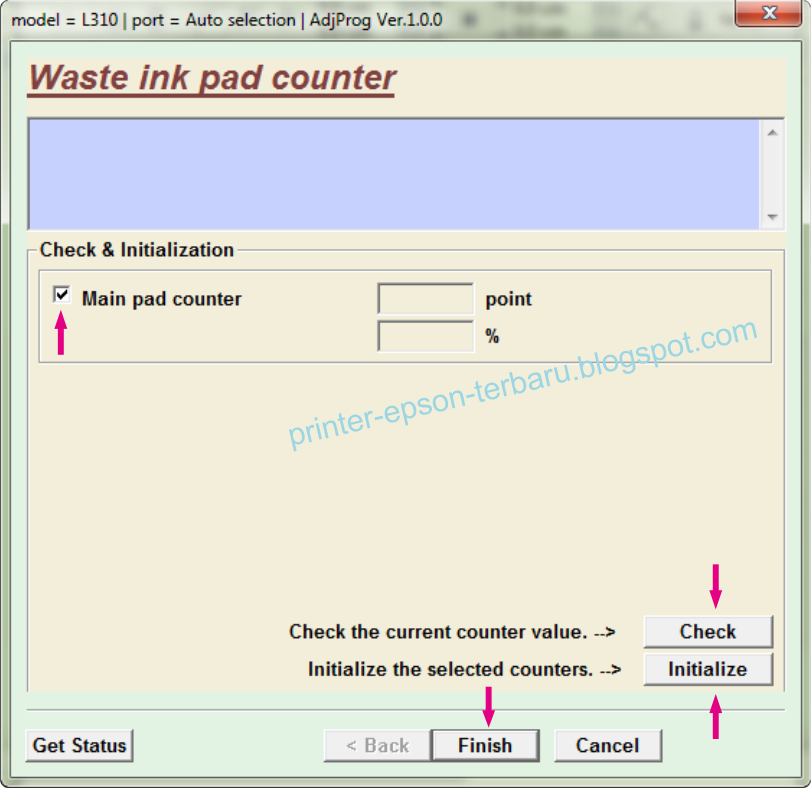 Epson L360 Resetter Waste Ink Pad Reset