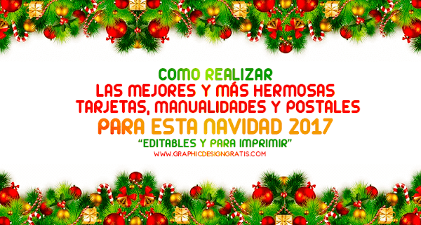 Manualidades, frases y tarjetas de navidad 2018 editables para imprimir Manualidades, frases y tarjetas de navidad 2018 editables para imprimir
