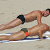Ricky Martin in spiaggia