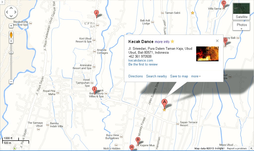 Bali Weather Forecast And Map Info Ubud Kecak Fire Ubud Kecak Fire And Trance Dance In Location Map Of