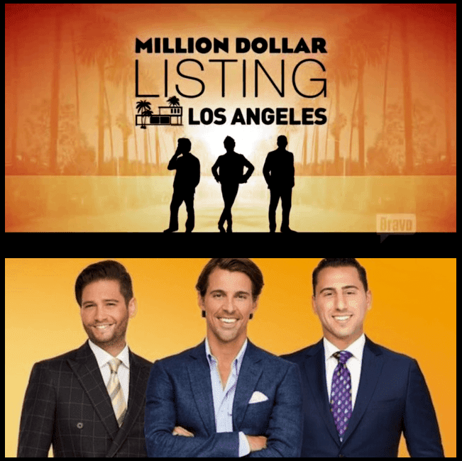 The cast of Bravo's "Million Dollar Listing - Los Angeles" Josh Flagg, Madison Hildebrand, and Josh Altman. 