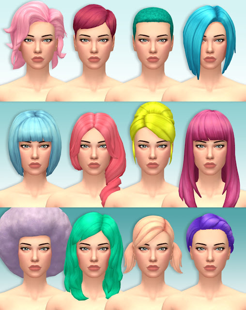 Sims 4 CC's - The Best: EA Hair Recolors by Lotti die Zweite