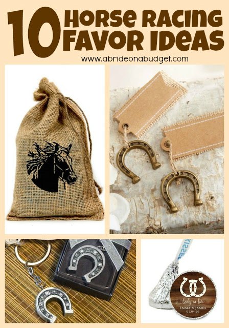 Do you love horse racing? If you do, you'll love these horse racing favor ideas from www.abrideonabudget.com.