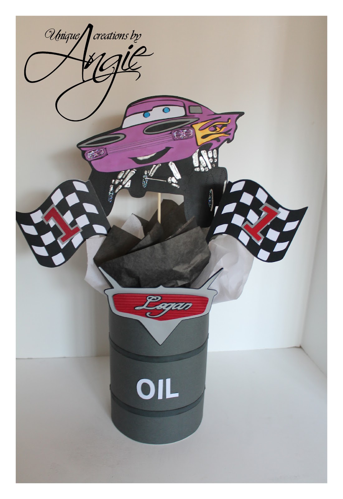 SCRAPPIN MEMORIES Disney cars centerpieces