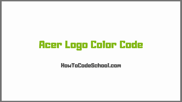 Acer Logo Color Code