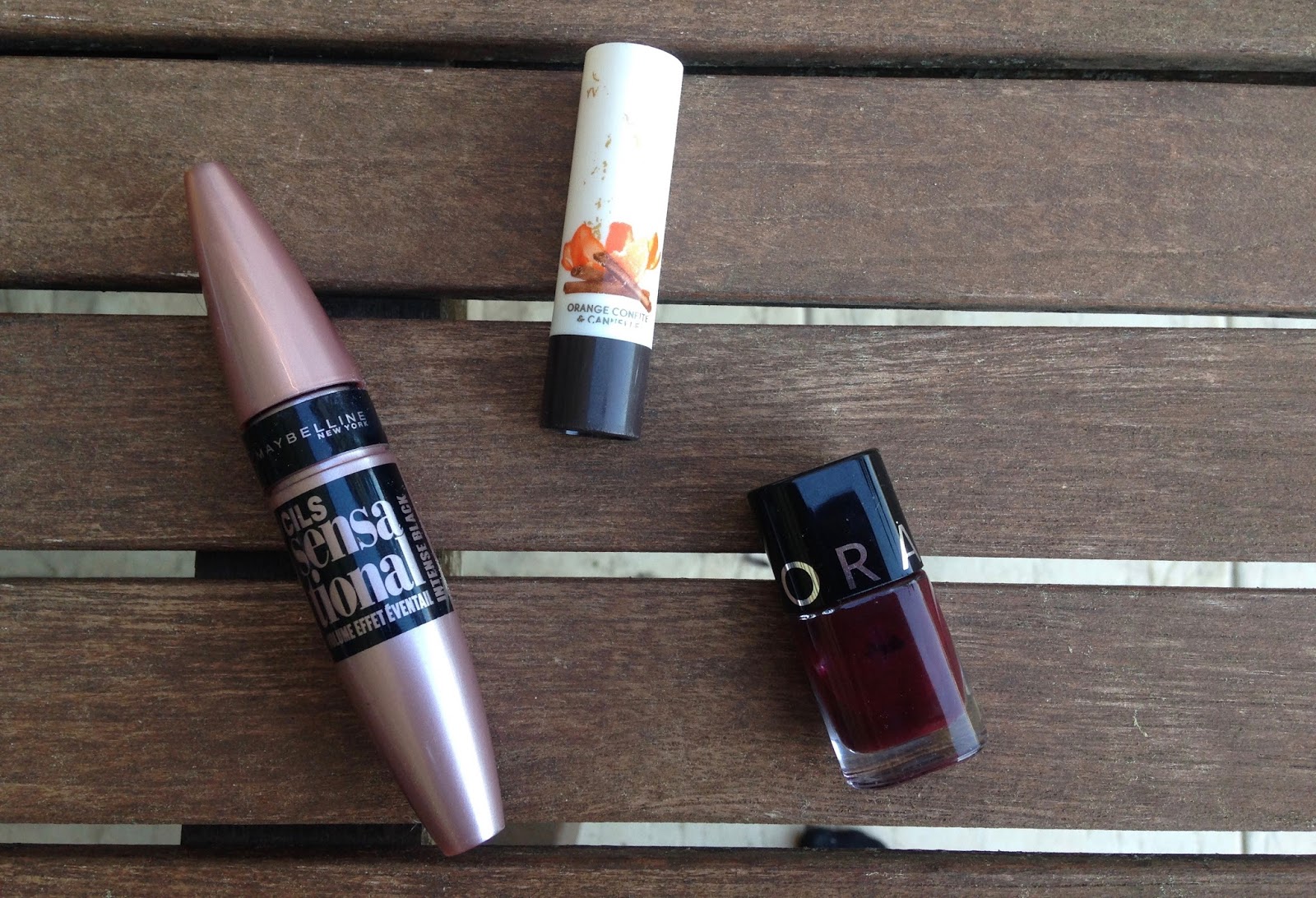 maybelline - sensational / yves rocher - baume / vernis - sephora