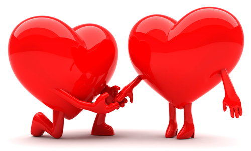 Proposal heart emoticon