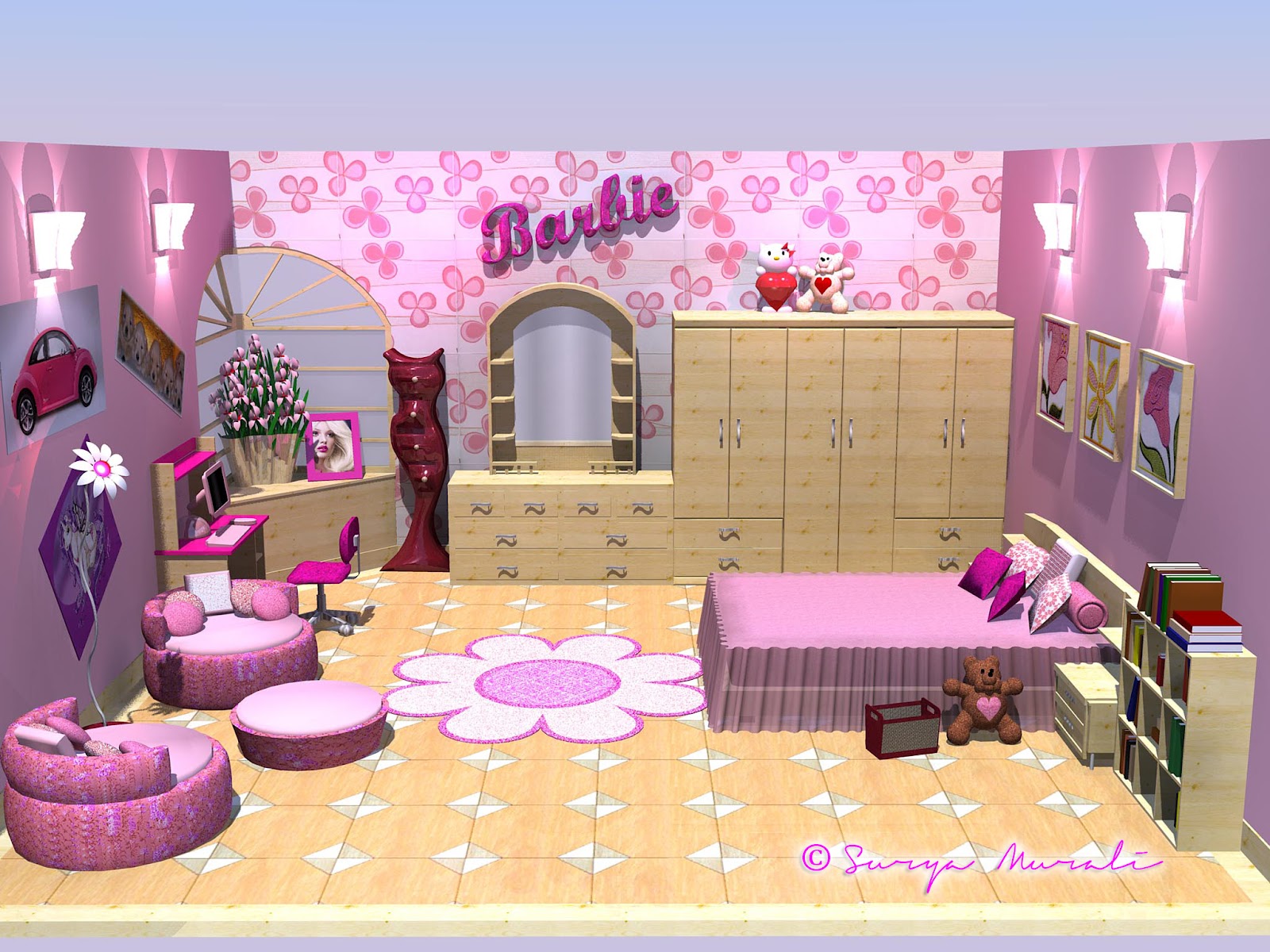 Barbie S Room My World In Three Dimensions