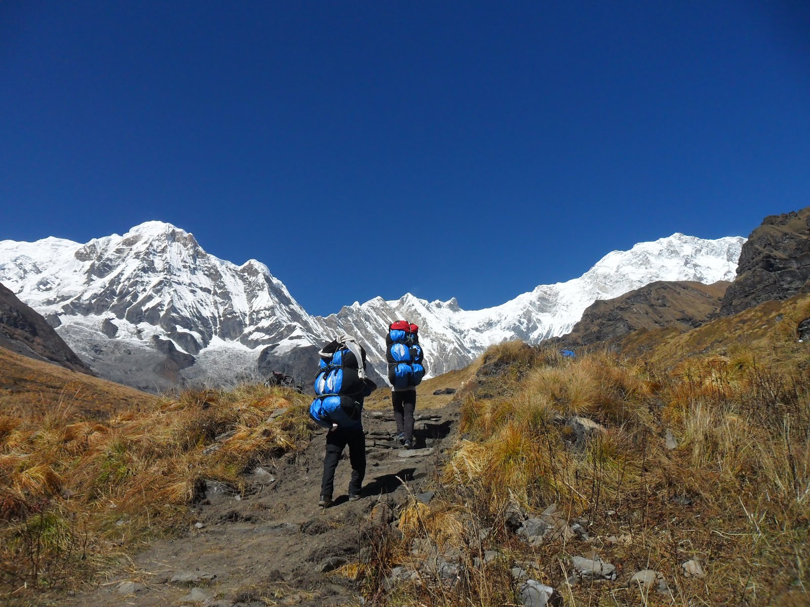 Approaching Annapurna Base Camp