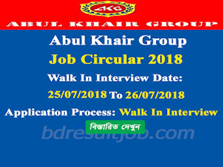 Abul Khair Tobacco Company Limited  AMO Job Circular 2018 