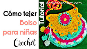 Bolso para Niñas a Crochet / Tutorial