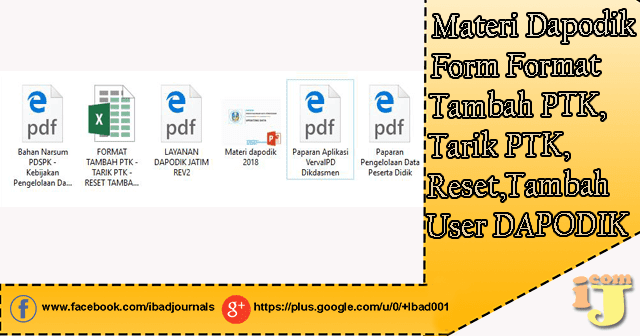 Materi Dapodik 2018 Form Format Tambah PTK,Tarik PTK,Reset,Tambah User DAPODIK