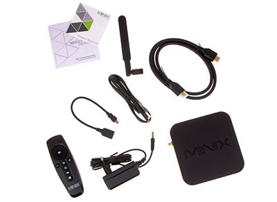 Minix Neo U1 z dołączanym wyposażeniem