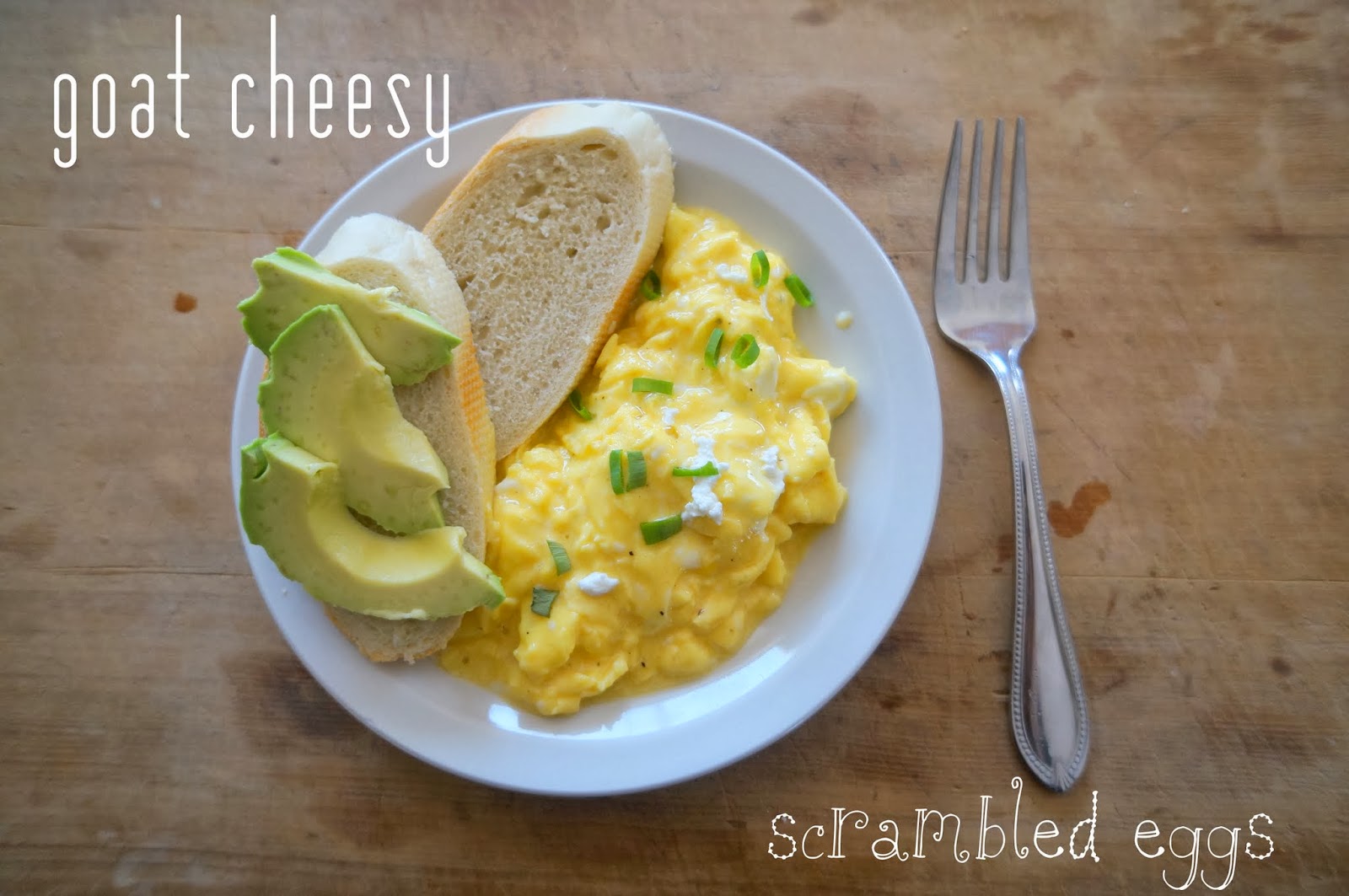 Goat Cheesy Scrambled Eggs