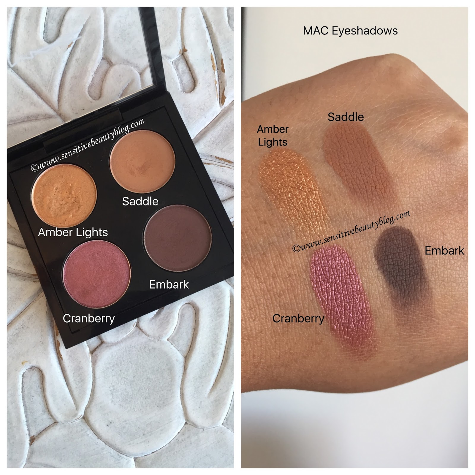 Sensitive Beauty Blog Eyeshadow Combos Vol 3 (MAC Cosmetics eyeshadows)
