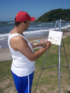 pintando em itanhaem