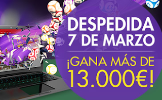 Bingo Sportium se despide a lo Grande 13.000€ 7 marzo Bingo Sportium se despide a lo Grande 13.000€ 7 marzo