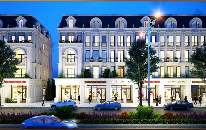 Thiết kế nhà mẫu Shophouse Louis City Thiết kế nhà mẫu Shophouse Louis City