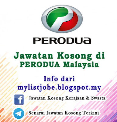 Jawatan Kosong di PERODUA Malaysia