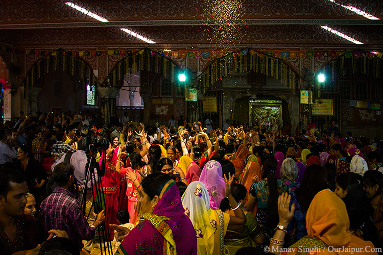 Celebtration of Faag Mahotsav at Govind Devji Mandir Jaipur