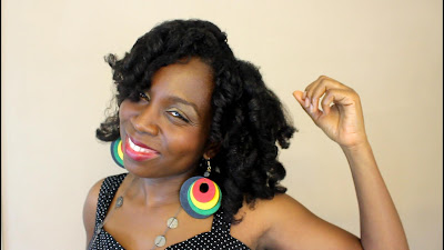 BOUNCY CURLS on NATURAL HAIR Type 4 Coily Hair with JUMBO Perm Rods DiscoveringNatural