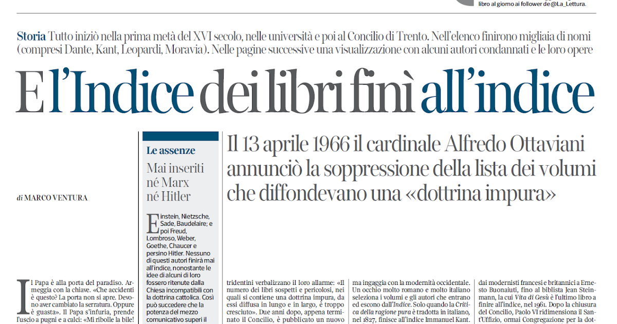 materialismo storico: L'Indice dei libri proibiti