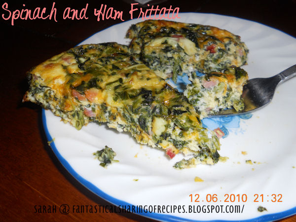Fantastical Sharing of Recipes: Spinach & Ham Frittata